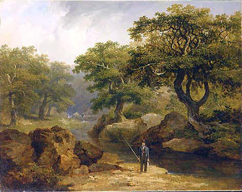 Dargle Landscape with a Fisherman